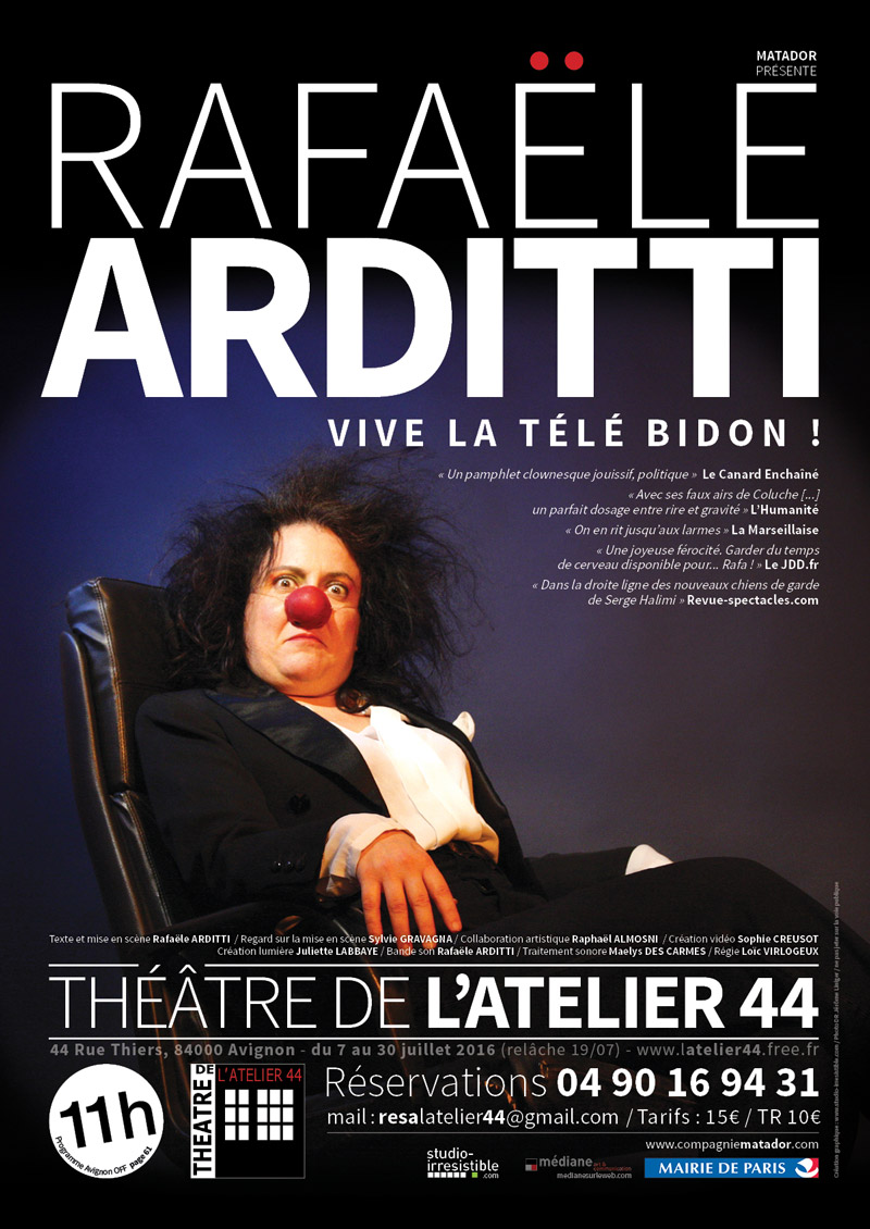 studio-irresistible_rafaële-arditti_vive-la-télé-bidon_affiche