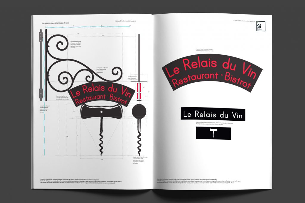 Le Relais du Vin - Paris, par design par Agense Si Paris, vue de l'enseigne